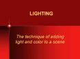 LIGHTING PowerPoint PPT Presentation