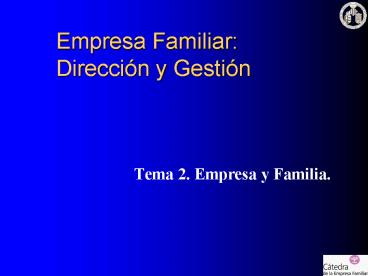 Empresa Familiar: Direcci