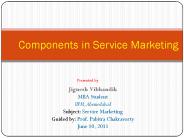 Components in Service Marketing