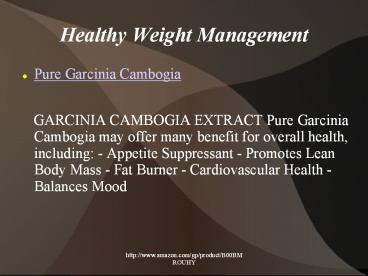 100% Pure Garcinia Cambogia extract with HCA