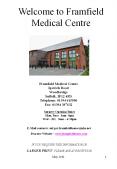 Welcome to Framfield Medical Centre PowerPoint PPT Presentation