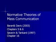Normative Theories of Mass Communication