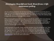 Strategies Beachfront look Most from A life insurance policy