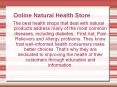 health and natural food store PowerPoint PPT Presentation