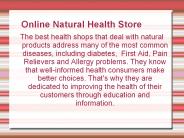 health and natural food store