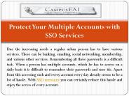 Protect Your Multiple Accounts with SSO Services