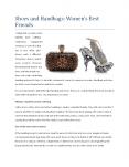 Shoes and Handbags: Women’s Best Friends PowerPoint PPT Presentation