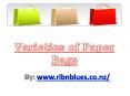 Variety of Paper Bags PowerPoint PPT Presentation