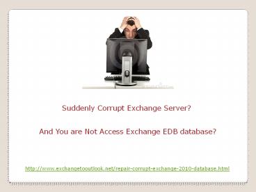 Repair Corrupt Exchange 2010 Database