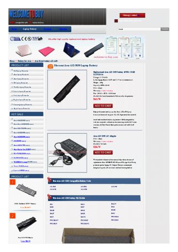 Replacement Asus A32-M50 battery