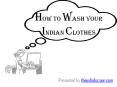 How to wash your Indian clothes PowerPoint PPT Presentation