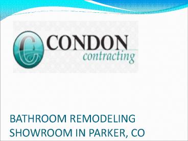 Special Bathroom Remodel Services in Denver