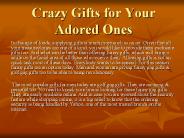 Quirky gifts