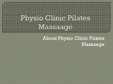 Clinical Pilates North Perth