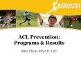 ACL Prevention: Programs PowerPoint PPT Presentation