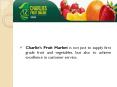 Charlie's Fruit Market PowerPoint PPT Presentation