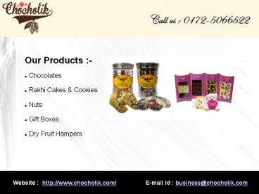Rakhi Chocolates