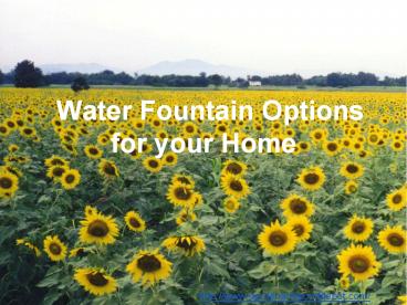 Fountain Design for your Garden