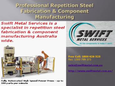 Sheet Metal Fabrication & Component Manufacturing in Australia