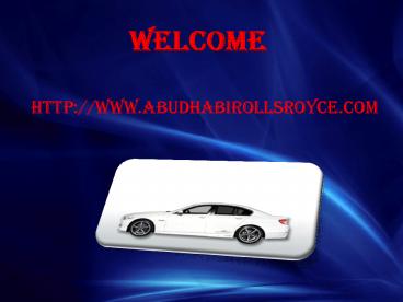 Rolls Royce Phantom Abu dhabi