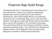 Fine Hand Crafted English Bags