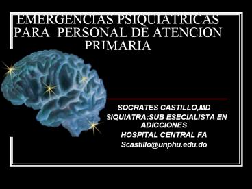 Emergencias Psiquiatricas