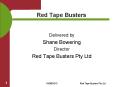 Red Tape Busters – Volunteering Sunny Coast PowerPoint PPT Presentation
