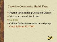 Coconino Community Health Dept.