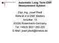 Automatic Long Term EMF Measurement System PowerPoint PPT Presentation