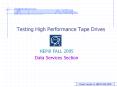 Testing High Performance Tape Drives PowerPoint PPT Presentation