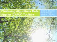 Clustering Algorithms Meta Applier (CAMA) Toolbox