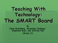 Teaching With Technology: The SMART Board PowerPoint PPT Presentation