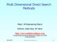 Multi Dimensional Direct Search Methods PowerPoint PPT Presentation
