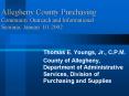 Allegheny County Purchasing Community Outreach and Informational Seminar, January 10, 2002 PowerPoint PPT Presentation