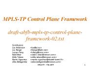 MPLS-TP Control Plane Framework  draft-abfb-mpls-tp-control-plane-framework-02.txt