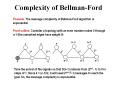 Complexity of Bellman-Ford PowerPoint PPT Presentation