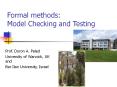 Formal methods: Model Checking and Testing PowerPoint PPT Presentation
