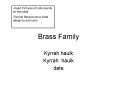 Brass Family PowerPoint PPT Presentation