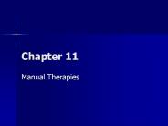 Manual Therapies
