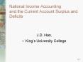 National Income Accounting and the Current Account Surplus and Deficits PowerPoint PPT Presentation
