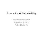 Economics for Sustainability