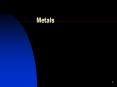 Metals PowerPoint PPT Presentation