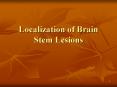 Localization of Brain Stem Lesions PowerPoint PPT Presentation