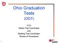 Ohio Graduation Tests (OGT) PowerPoint PPT Presentation