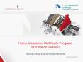 Home Inspection Certificate Program Information Session PowerPoint PPT Presentation