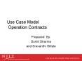 Use Case Model Operation Contracts PowerPoint PPT Presentation