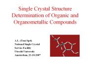 Single Crystal Structure Determination of Organic and Organometallic Compounds