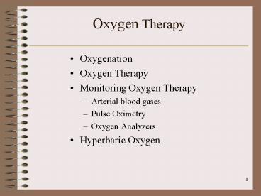 Oxygen Therapy