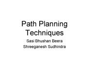Path Planning Techniques