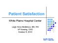Patient Satisfaction PowerPoint PPT Presentation